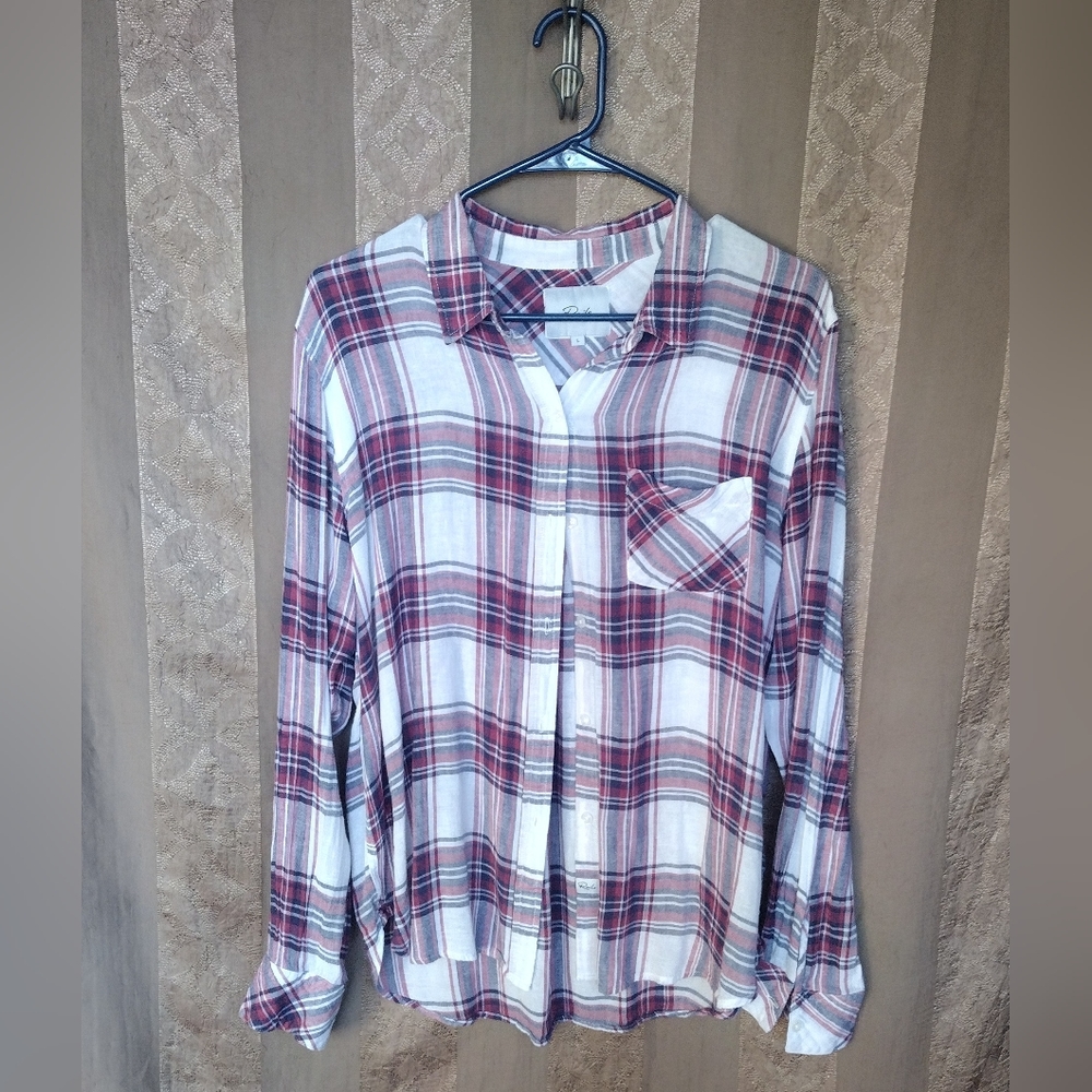 Rails Women's Top Charli Raspberry Coast White Bu… - image 1